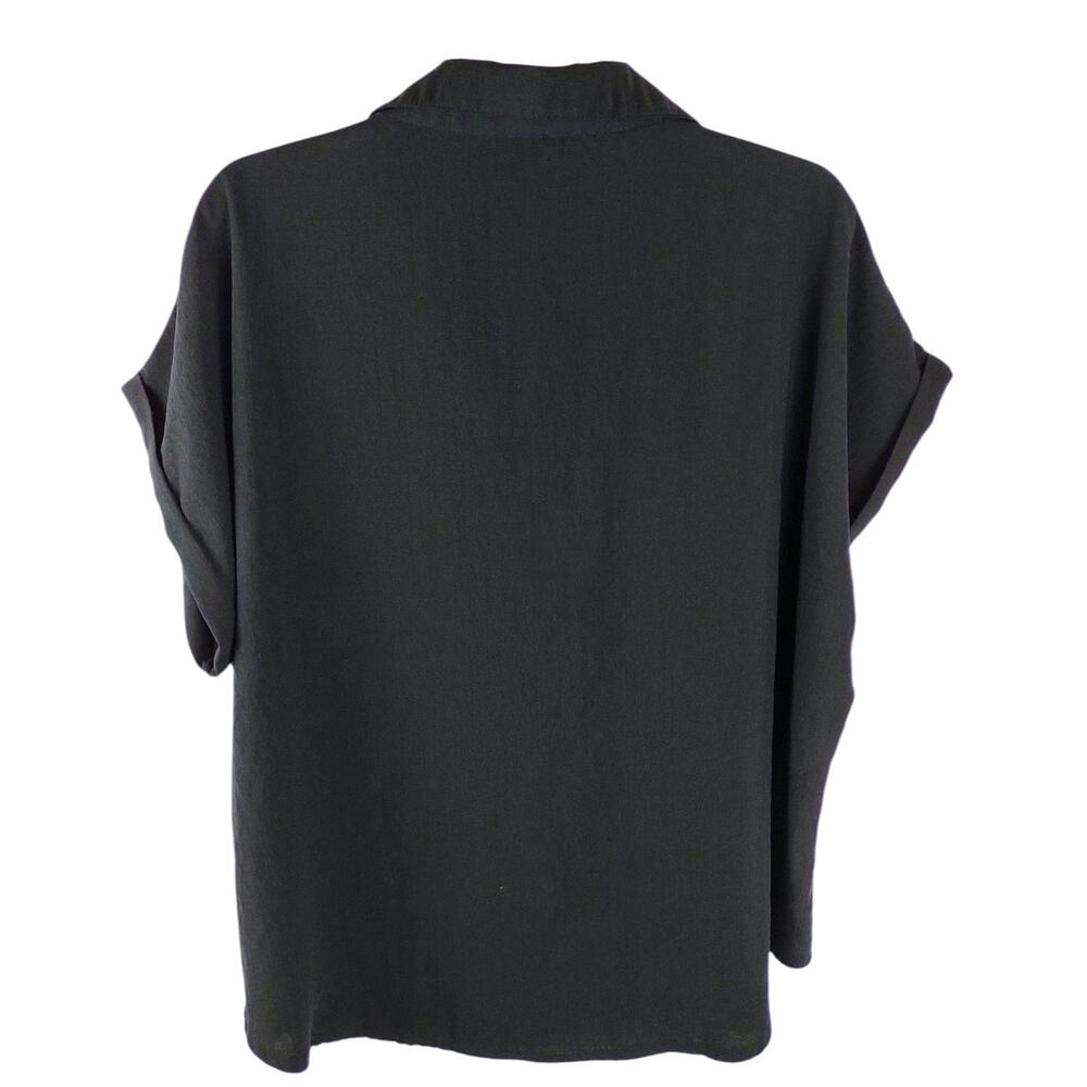 SHEIN Women's Top Blouse 2X Cotton Polyester Black White - Picture 3 of 5
